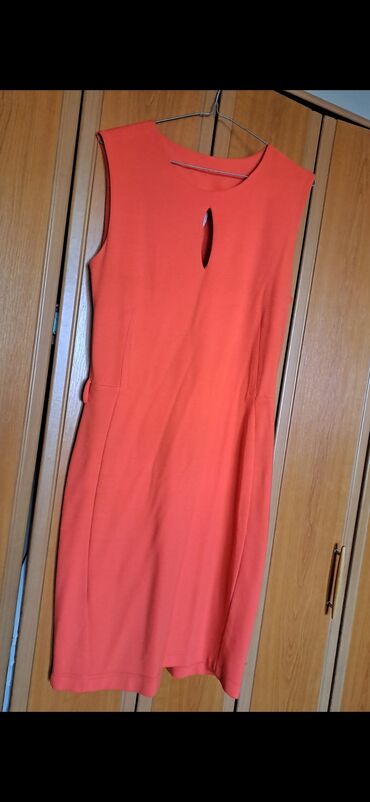 haljina broj iz italije deblji pamuk trikotaza: L (EU 40), XL (EU 42), bоја - Narandžasta, Drugi stil