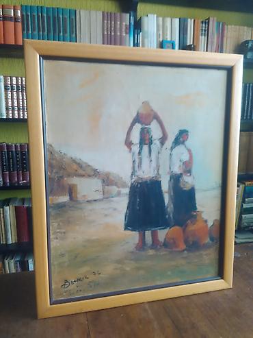 Ostali antikviteti: Slika -ulje na platnu 1976 god potpisana slika ulje na platnu srednji — 2