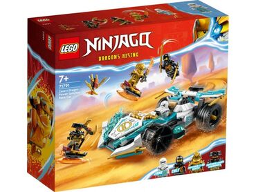 машинки для дитей: Lego Ninjago 71791Гоночная машина Сила дракона 🐉 Зейна и Кружитцу