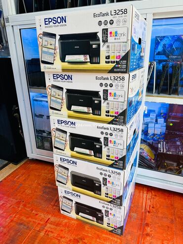 епсон: Принтеры. Epson МФУ Струйное L3258 Wi-Fi 3в1 + чернила в комплекте