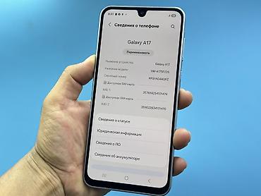 a17: Samsung Galaxy A17, Новый, 256 ГБ, цвет - Серый, 2 SIM — 8
