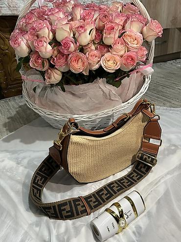 Классические сумки: Классическая сумка, Fendi, Италия, Материал: Комбинированный материал, Оригинал, Женские, Новый — 1