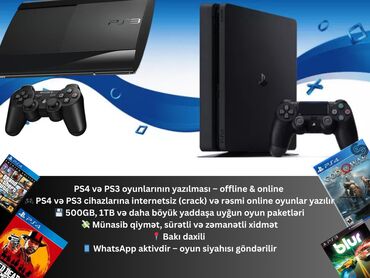 PS4 və PS3 Oyun Yazılması Xidməti 🎮 PS4 və PS3 üçün keyfiyyətli