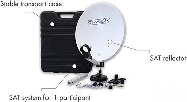 Aksesoari za TV i video: Prenosni satelitski komplet SCHWAIGER – DVB‑S prijemni set u koferu - — 1