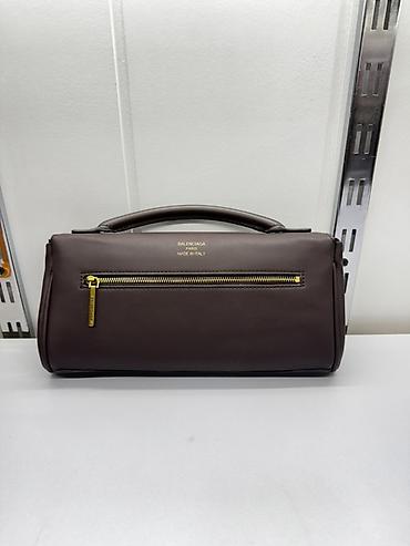 круглые оправы для очков: Классическая сумка, Balenciaga, Италия, Материал: Экокожа, Застежка на молнии, Женские, Новый — 3