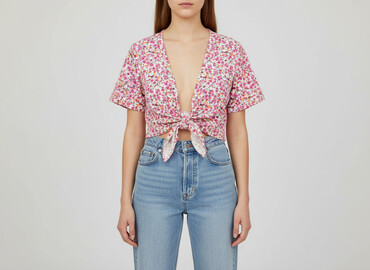 różowe t shirty oversize: FB Sister, Футболка жіноча, розмір M
