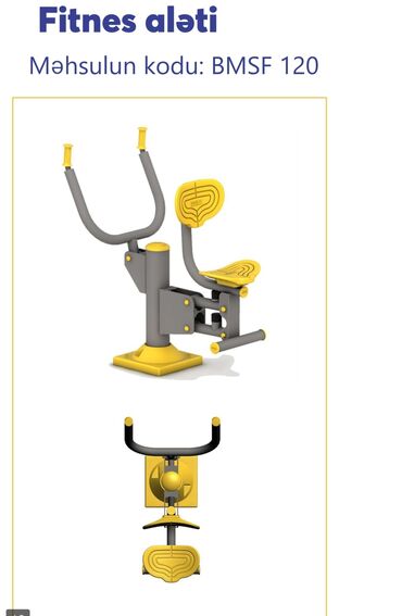 Digər trenajorlar: Açıq hava fitnes avadanlıqları – sarı/qrafit rəng palitrası, metal — 31