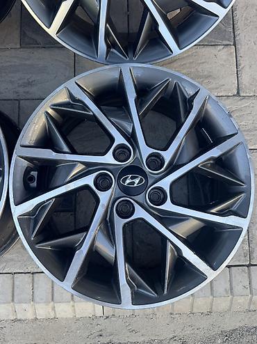 53: Литые Диски R 17 Hyundai, Комплект, отверстий - 5, Б/у — 7