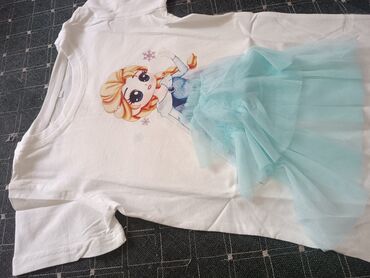 одежды для девочек: Детский топ, рубашка, цвет - Белый, Новый