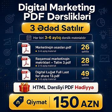 tır sürücü kursu: Rəqəmsal Marketinq PDF Dərslikləri paketi Paketdə 3 elektron dərslik — 1
