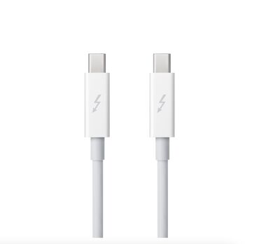 дисплей на ноутбук: Apple Thunderbolt Cable (0.5m) - White подходит для передачи данных и