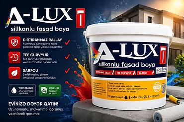 selikon: A-LUX silikkanlı fasad boya - Su əsaslı, qoxusuz və ekoloji dostudur — 1