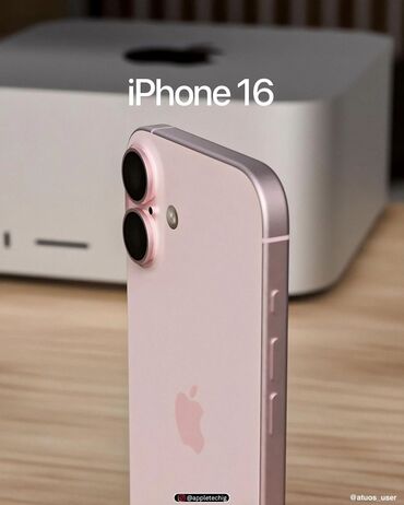 baku electronics iphone 8: IPhone 16, 128 ГБ, Черный, Отпечаток пальца, Face ID