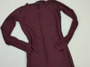bordowa długa sukienki: Dress, S (EU 36), Esmara, condition - Good