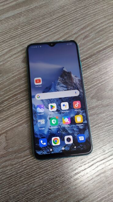 Redmi: Redmi, Redmi 9T, Б/у, 128 ГБ, цвет - Синий, 2 SIM