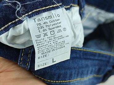 pull and bear ogrodniczki: Jeansy damskie, rozmiar L — 4
