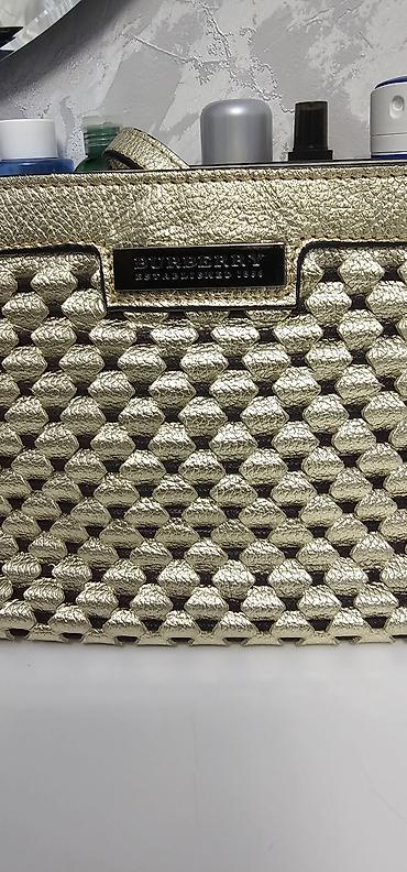 Çantalar: Burberry çiyin çantası – qızılı rəng - Material: toxumalı fakturalı — 2