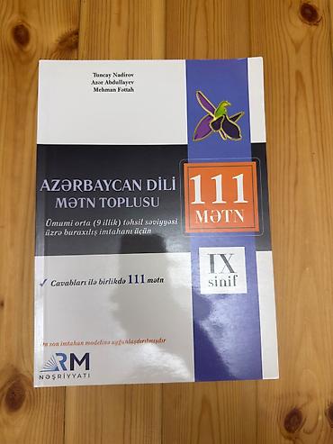 Книги и журналы: Məhsul: “Azərbaycan dili – Mətn toplusu: 111 mətn” (IX sinif) Təsvir — 1