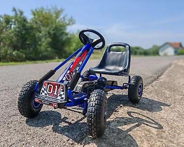 Dečije sportske igračke: Dečji pedalan karting „01“ - Robusna metalna konstrukcija - Podesivo — 10