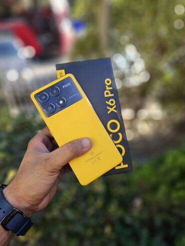 samsung not 7 qiymeti: Poco X6 Pro, 512 GB, rəng - Sarı, Barmaq izi