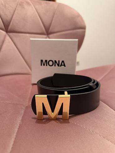 mona bordo torba: MONA ženski kožni kaiš - Model: klasičan, uski kaiš - Materijal — 1