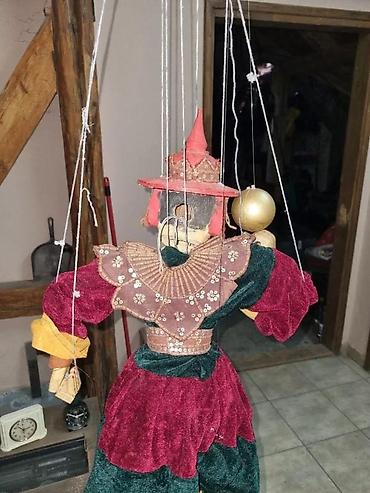 Igračke: STARA RUČNO REZBARENA LUTKA - MARIONETA IZ 60-IH | Stara velika — 2