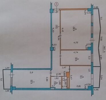 продаю связи с переездом: 3 комнаты, 115 м², 9 этаж