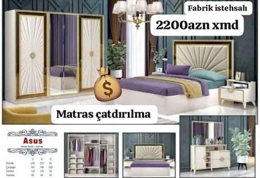 Seyflər: Yataq desti rəng seçimi var