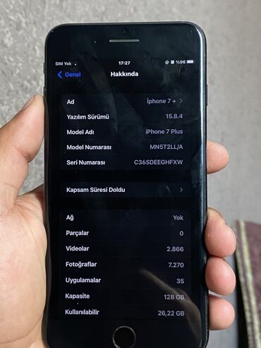 iphone 6s сколько стоит: IPhone 7 Plus, 128 GB, Qara, Barmaq izi