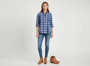 hm f1 koszulka: Denim Co, Сорочка жіноча, розмір L