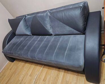 polovni namestaj iz inostranstva: Three-seat sofas, color - Grey, Used