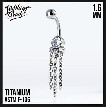 ASTM F-136 titan material pirsinglər satılır. Peremium keyfiyyət
