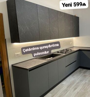Qab-qacaq və mətbəx ləvazimatları: *Yeni Mətbəx mebeli 430₼*😍 Ölçü 2.80 yüksək keyfiyyətlə