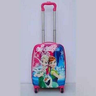 Rančevi, torbe i koferi: Dečji kofer na točkiće – Frozen motiv - Tvrda školjka sa sjajnom — 9