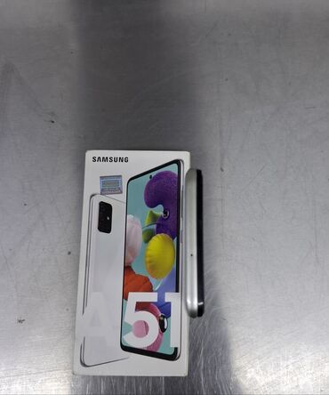 samsunk a51: Samsung Galaxy A51 5G, 128 GB, rəng - Ağ, Sensor, Barmaq izi, İki sim kartlı