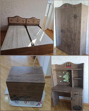 Digər mebel: F99Endirim olundu 🛑🛑Gənc yataq dəsti satılır 300₼. Matrasları — 1
