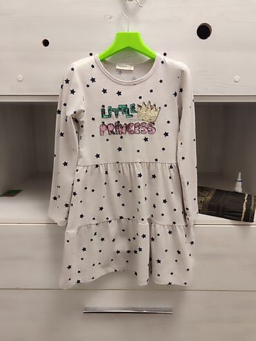 Платья: Детское платье, цвет - Белый, Б/у — 7