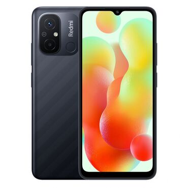 Redmi: Redmi, Redmi 12C, Б/у, 128 ГБ, цвет - Черный, 2 SIM