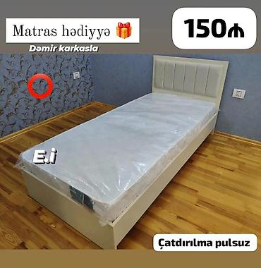 Çarpayılar: Yeni, Təknəfərlik çarpayı, Bazalı, Matras ilə, Siyirməsiz — 7