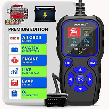 xtool d5s cena: Novo - UDIAG CR720 OBD2 EOBD+CAN sa testerom napona baterije Funkcije — 9