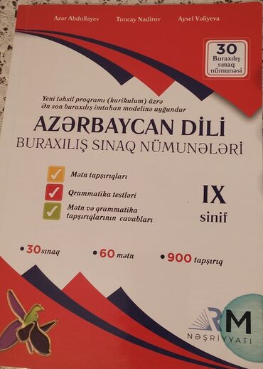 Azərbaycan dili: Məhsul: “Azərbaycan dili – Buraxılış sınaq nümunələri” (IX sinif)
