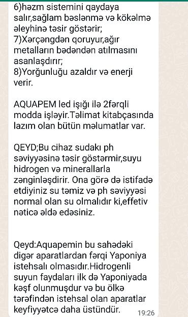 1984 kitab: Suyu zənginləşdirən texnologiya:AQUAPEM Aquapem elektroliz üsulu ilə — 4