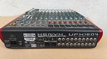 Ostali muzički instrumenti: BEHRINGER XENYX UFX1604 MIKSETA 16 KANALA | . Slanje — 6