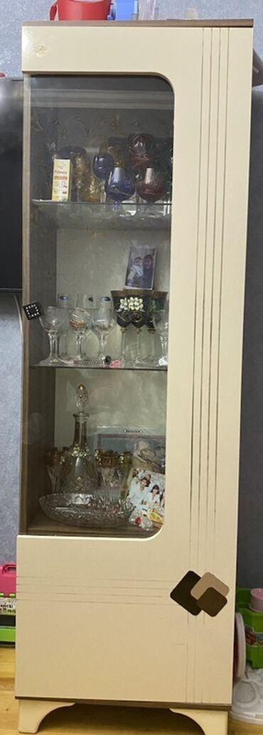 ikinci əl seyf qapi: Б/у, Распашной, 1 дверь Прямой шкаф, Сервант