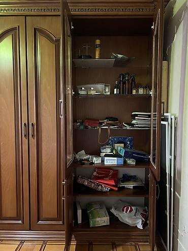 paltar xoncası: Yeni, 4 qapılı, Qəhvəyi, Taxta, Açılan, Düz dolab — 3