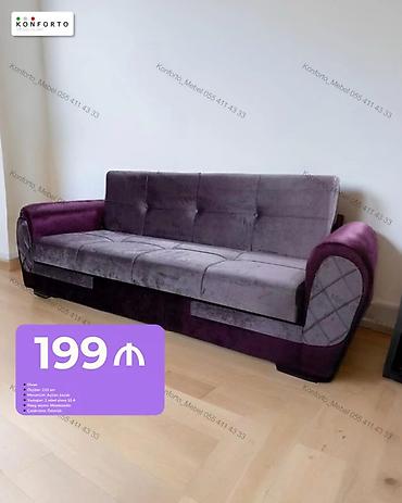 divan örtükleri: Divan - Ölçü: 210 sm - Mexanizm: açılan, bazalı - Yay sistemi: 2 ədəd — 1