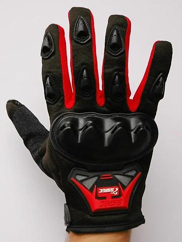 Oprema za bicikliste: Moto zaštitne rukavice – crno/crvene - Ojačani štitnici za članke od — 3