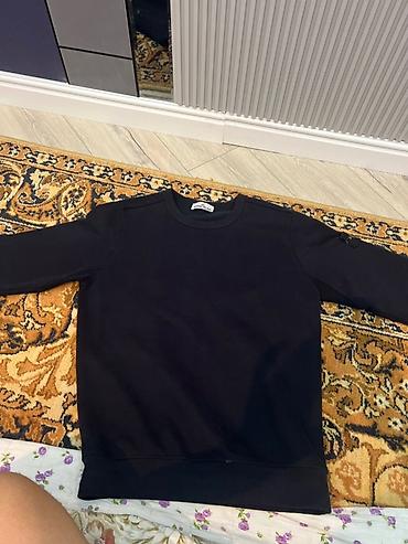 стон айленд: Свитшот Stone Island, чёрный - Модель: классический свитшот без — 1