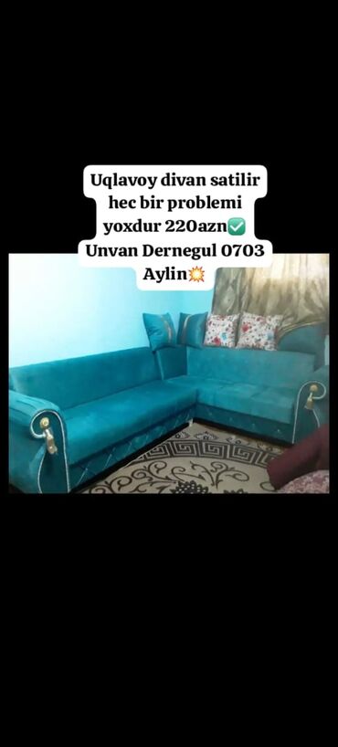 Dolablar: Künc divan, İşlənmiş, Parça
