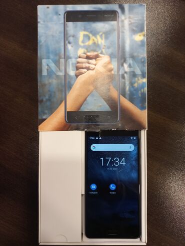 nokia 5: Nokia 5, 2 GB, цвет - Черный, Сенсорный, Отпечаток пальца, Две SIM карты